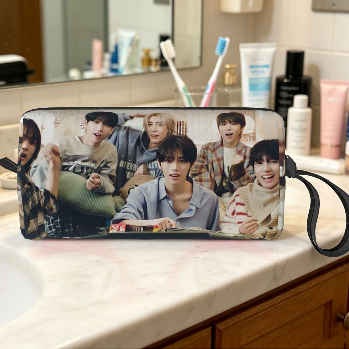 Women Bags Next - Boy Next Door KPOP Make-up-Tasche, Kosmetik-Organizer,