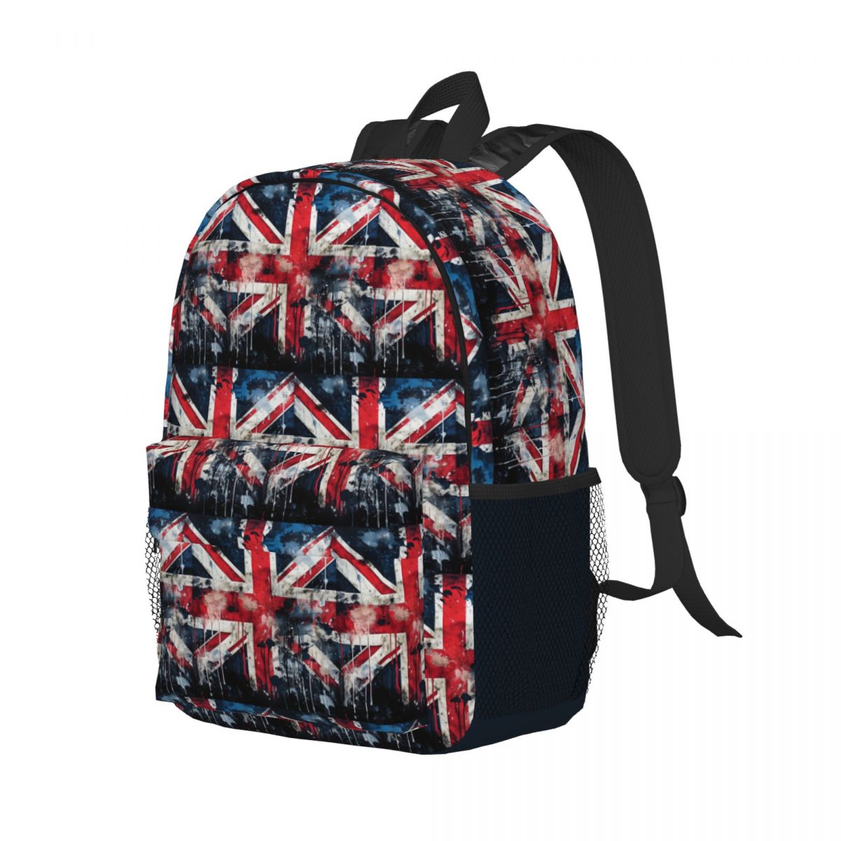 Women Bags In Uk - Rucksack mit britischer Flagge und Farbtextur,