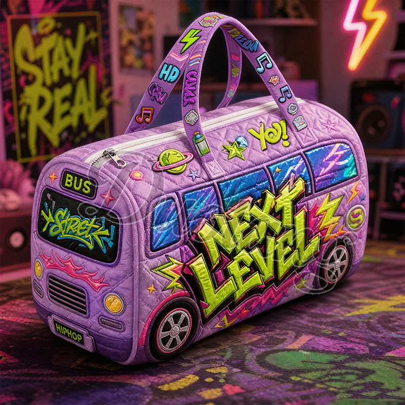 Women Bags Next - Hippop Style Vantage Bus Muster Handtasche