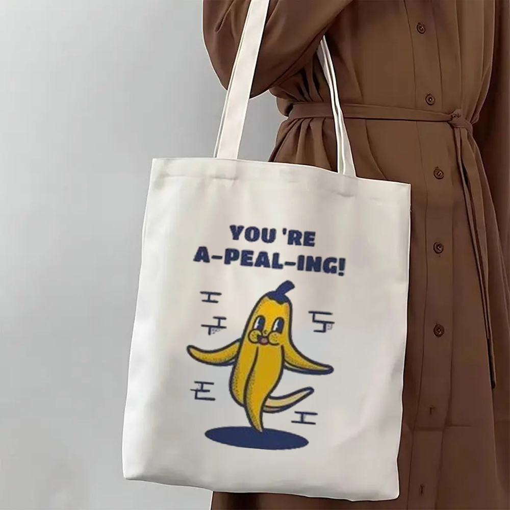 Women Bags For Office Use - Grafik-Tasche mit Retro-Illustrationsdruck und entspannendem Motiv.