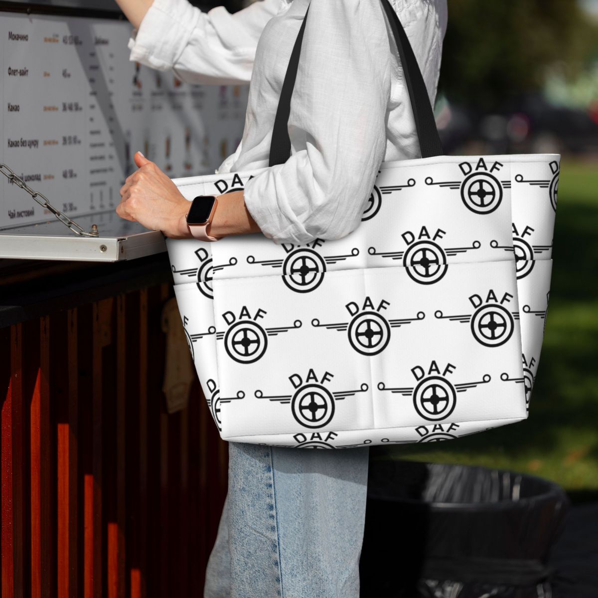 Women Bags Vector - Daf Truck Logo Vector Design Strandtasche