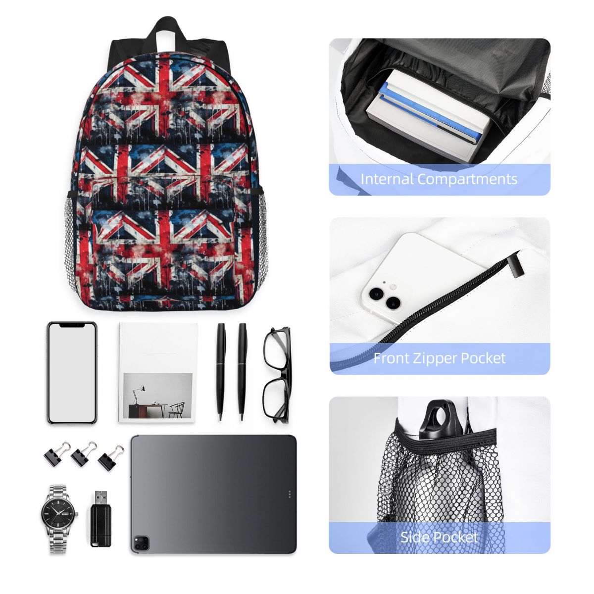Rucksack mit britischer Flagge – Women Bags In Uk Bewertung und Preis