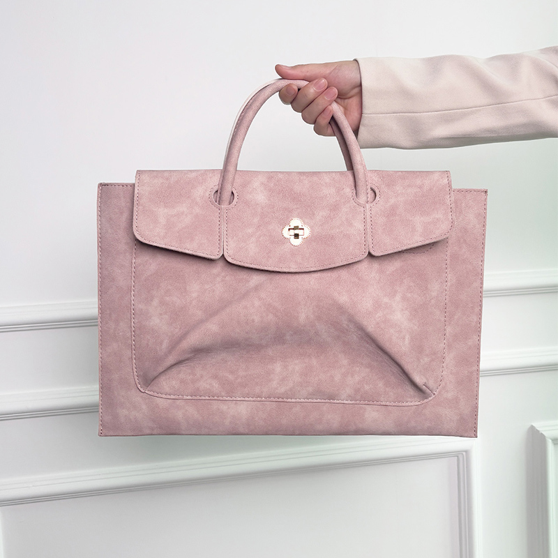 Elegante Rosa PU-Leder Laptop- – Women Bags For Office Use Bewertung und Preis