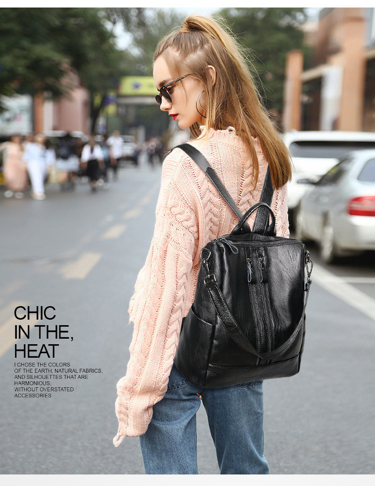 Frauen Weiches Leder Rucksack  – Women Bags For Office Bewertung und Preis