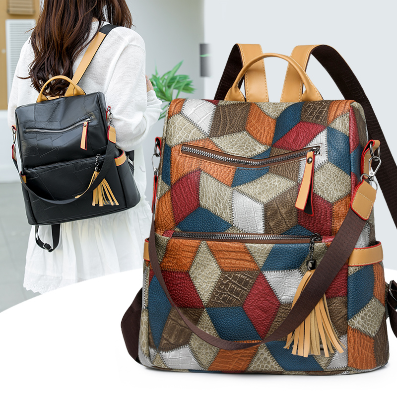 Vintage-Rucksack aus PU-Leder  – Women Bags For Office Use Bewertung und Preis