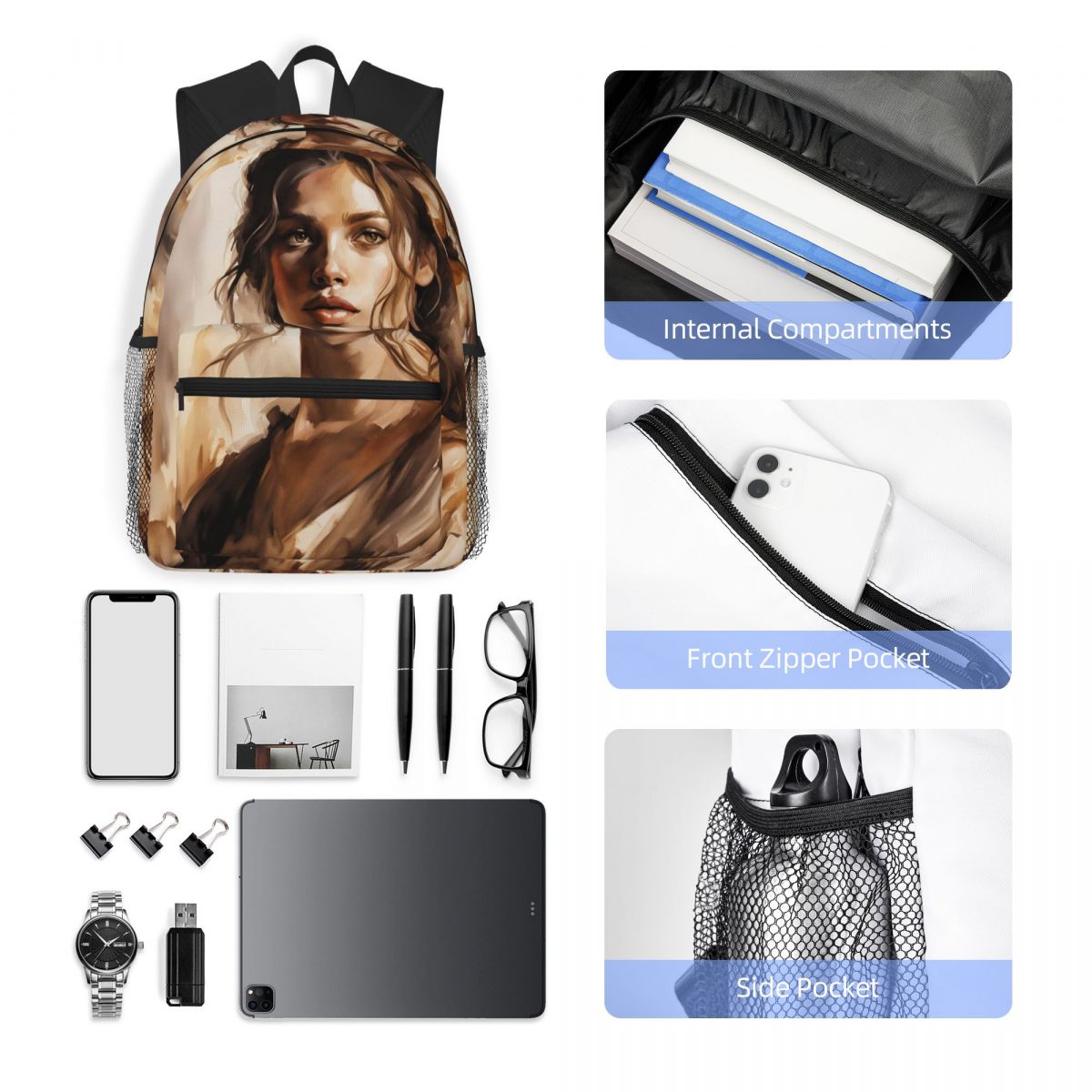 Mädchen Next Door Aquarell Mal – Women Bags Next Bewertung und Preis